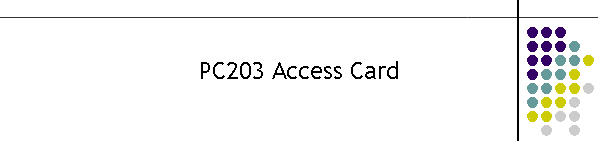 PC203 Access Card
