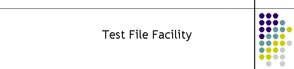 Test File Facility