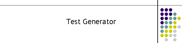 Test Generator