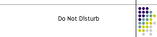 Do Not Disturb