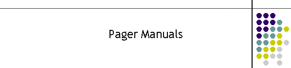 Pager Manuals
